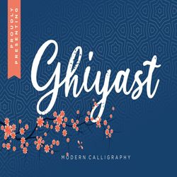 ghiyast modern calligraphy trending fonts - digital font