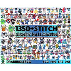 1350 stitch svg bundle, stitch disney svg, stitch bundle horror characters svg, bundle halloween svg, halloween svg, hor