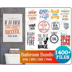 1400 bathroom svg, bathroom svg bundle, bathroom sign svg, washroom svg, bathroom quote, restroom svg, funny bathroom sv