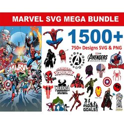 1500 marvel bundle, marvel bundle, marvel svg, avenger bundle, avenger svg, thor svg, captain svg, iron man svg,hulk svg