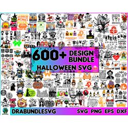 600 halloween svg files for cricut, halloween designs bundle in 4 formats, horror character, png, digital download, matc