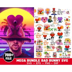 700  bad bunny svg, yo perreo sola, instant download, png, cut file, cricut, silhouette, bundle, eps, dxf, pdf, el conej