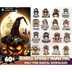 60 spooky mama png horror halloween ,halloween horror movies characters bundle png printable, png files for sublimation