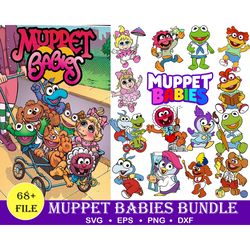 68 muppet babies svg bundle, muppet babies svg, cricut file, kids svg, nursery svg, muppet svg, muppet svg bundle, muppe