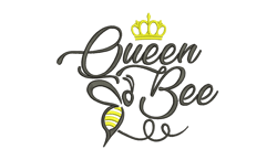 queen bee - machine embroidery design, frame pattern