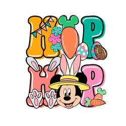 hip hop easter day disney easter day mickey bunny ear svg