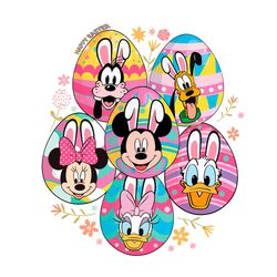 happy easter day mickey and friend disney easter svg files