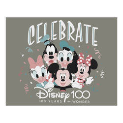 child disney mickey donald celebrate 100 years of wonder svg