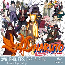 naruto bundle svg, naruto png, naruto digital bundle, naruto clipart images