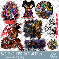 five nights at freddys png bundle , five nights bundle png, fnaf png, five nights at freddy's set, freddy's png