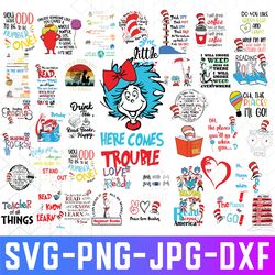 37 files dr seuss svg png, mega svg bundle,cricut svg files,silhouette layered files,digital download ,svg for cricut ,d