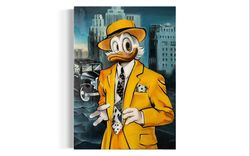 painting scrooge mcduck art acrylic painting pop art painting on canvas