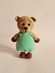 bear crochet,  plush teddy bear, handmade crochet toys, amigurumi bear