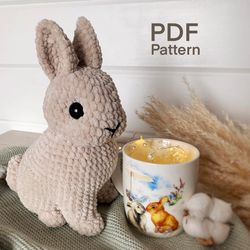 crochet pattern realistic mini bunny rabbit amigurumi english pdf tutorial