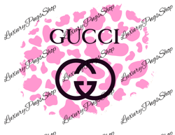 gucci pink cheetah print png digital download file for sublimation