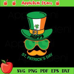 happy st patricks day svg, irish svg, leprechaun hat svg