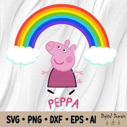 peppa pig svg, peppa pig png, peppa pig design, peppa pig svg,png, digital download