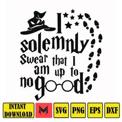 hrpt00030-i solemnly swear that i am up to no good svg, png, dxf, eps file hrpt00030