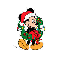disney mickey mouse christmas lights svg cutting files