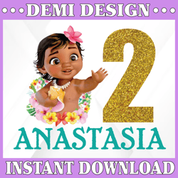 personalized name and ages, moana birthday girl png digital file birthday girl moana family   baby girl png moana prince