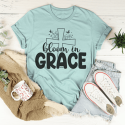 bloom in grace tee