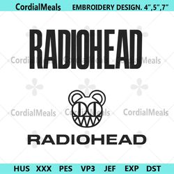 radio head logo rock band embroidery design download file
