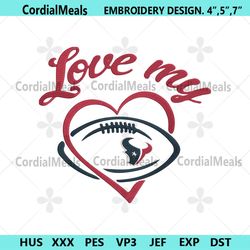 love my houston texans embroidery design file download