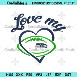 love my seattle seahawks embroidery design file download