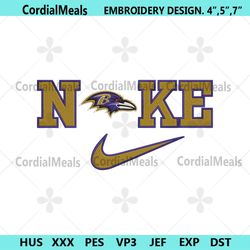 nike baltimore ravens swoosh embroidery design download