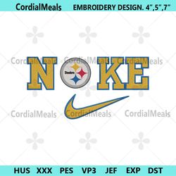 nike pittsburgh steelers swoosh embroidery design download