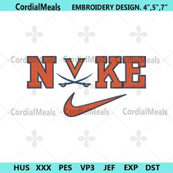 virginia cavaliers nike logo embroidery design download