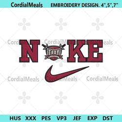 nike troy trojans swoosh embroidery design download file