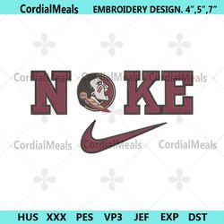 florida state seminoles nike logo embroidery design download