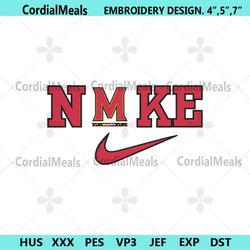 nike maryland terrapins logo ncaa embroidery design file