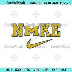 nike michigan wolverines logo ncaa embroidery design file