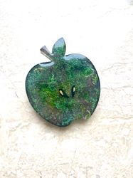 apple resin brooch