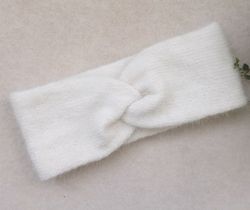 headband for women, white headband for girl, ear warmer headband, knit accessories, autumn headband