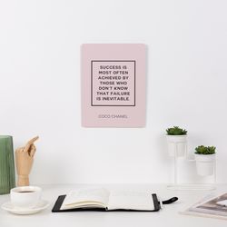 quote poster print, wood wall decor office, motivational wall art, creative gifts, housewarming gift, birthday gift