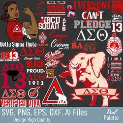 delta sigma theta sorority svg bundle, funny svg, cricut svg files, svg for cricut, clipart, banner svg, svg for shirts,