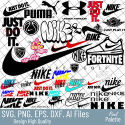 sports brands logo svg, png bundle, high quality sports brands logo clipart svg, png, instant download