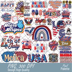 4th of july bundle. 4th of july - 4th of july bundle - 4th of july quotes bundle, patriotic png, fourth of july bundle,