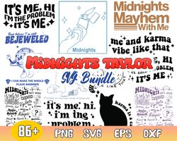 bundle midnight taylor svg, taylor swift svg, swift midnight svg, midnight svg, midnight clipart