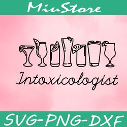 intoxicologist svg, bartender svg,png,dxf,cricut