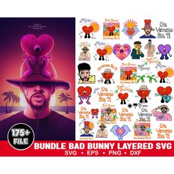 175 bad bunny svg, yo perreo sola, instant download, png, cut file, cricut, silhouette, bundle, eps, dxf, pdf, el conejo