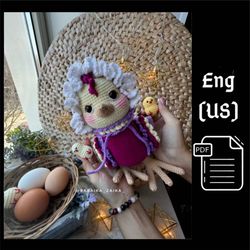 pdf crochet easter chicken and chicks pattern