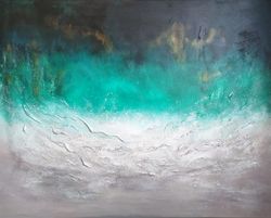 ocean 42 painting wall decor original interior art gift abstraction