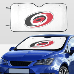 carolina hurricanes car sunshade