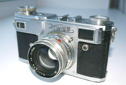 rare kiev ii soviet rangefinder film camera contax copy vintage decor