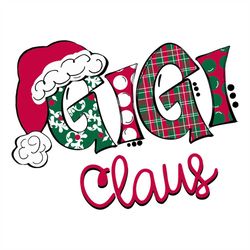 gigi claus svg, christmas svg, santa hat svg, merry christmas svg, gigi svg, santa claus svg, pinetree svg, christmas pa