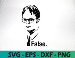 dwight schrute false the office logo, ,svg, png, dxf, eps, digital